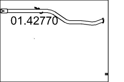 Izplūdes caurule MTS 01.42770