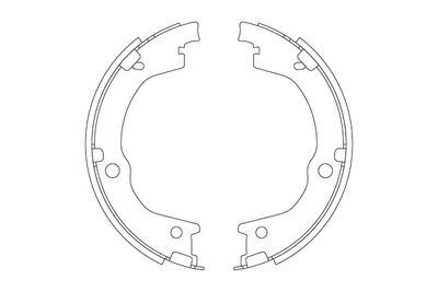 Bremžu loku kompl., Stāvbremze TRW GS8829