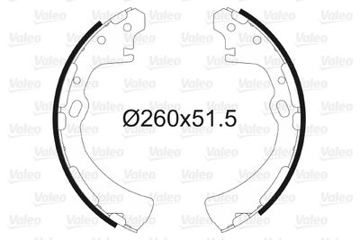 Комплект тормозных колодок VALEO 562671