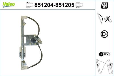 Стеклоподъемник VALEO 851204
