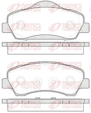 Bremžu uzliku kompl., Disku bremzes REMSA 1530.00