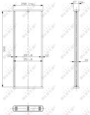 сетка радиатора, охлаждение двигателя NRF 13241