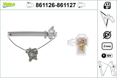 Стеклоподъемник VALEO 861126