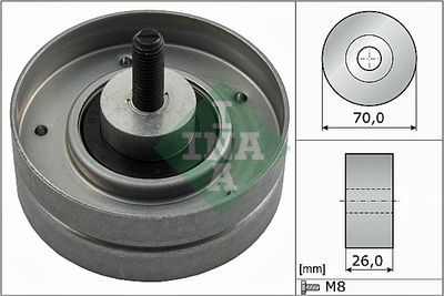 Паразитный / ведущий ролик, поликлиновой ремень Schaeffler INA 532 0524 10