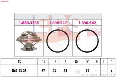 Termostats, Dzesēšanas šķidrums EPS 1.880.980