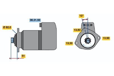 Starteris BOSCH 0001416078