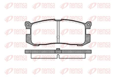 Bremžu uzliku kompl., Disku bremzes REMSA 0272.00