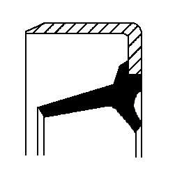 Уплотняющее кольцо, механическая коробка передач CORTECO 01033944B