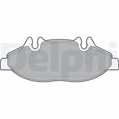 Bremžu uzliku kompl., Disku bremzes DELPHI LP1947
