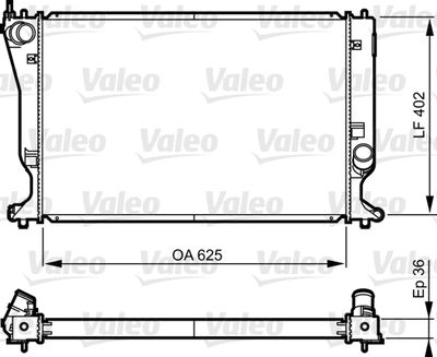 Radiators, Motora dzesēšanas sistēma VALEO 735573