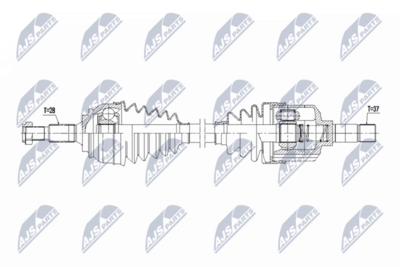 Приводной вал NTY NPW-CT-157
