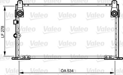 Конденсатор, кондиционер VALEO 814269