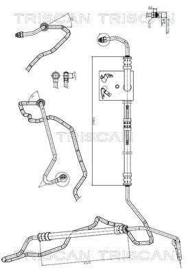 Hidrauliskā šļūtene, Stūres iekārta TRISCAN 8516 11009
