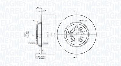 Тормозной диск MAGNETI MARELLI 360406050401