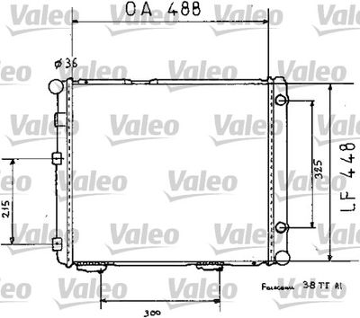 Radiators, Motora dzesēšanas sistēma VALEO 819383