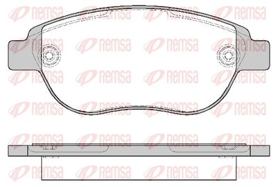 Bremžu uzliku kompl., Disku bremzes REMSA 0841.00