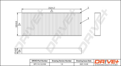 Фильтр, воздух во внутренном пространстве Dr!ve+ DP1110.12.0150