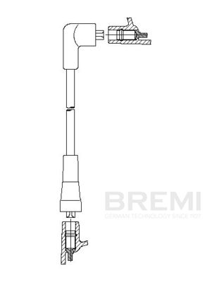 Augstsprieguma vads BREMI 463/50