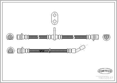 Тормозной шланг CORTECO 19033537