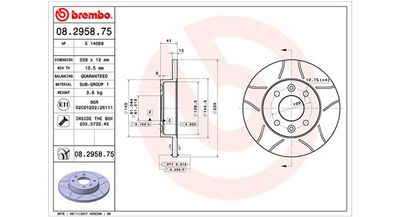 Тормозной диск MAGNETI MARELLI 360406042105