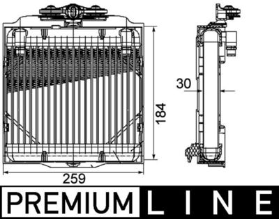 Eļļas radiators, Automātiskā pārnesumkārba MAHLE CLC 102 000P