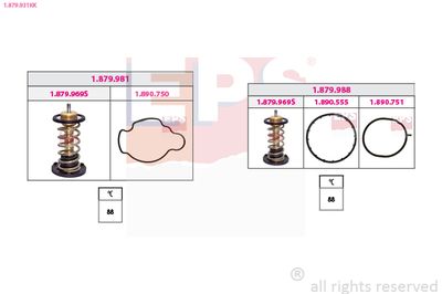 Termostats, Dzesēšanas šķidrums EPS 1.879.931KK