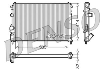 Radiators, Motora dzesēšanas sistēma DENSO DRM23110