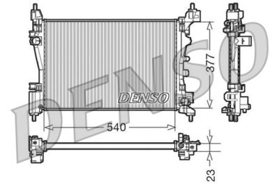Radiators, Motora dzesēšanas sistēma DENSO DRM09109