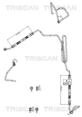 Hidrauliskā šļūtene, Stūres iekārta TRISCAN 8516 29047