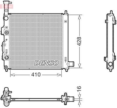 Radiators, Motora dzesēšanas sistēma DENSO DRM43015
