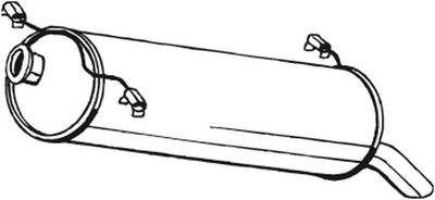 Глушитель выхлопных газов конечный BOSAL 135-715