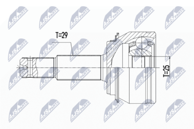 Šarnīru komplekts, Piedziņas vārpsta NTY NPZ-RE-061