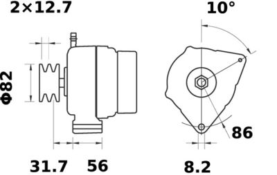 Ģenerators MAHLE MG 349
