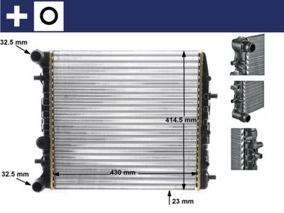 Radiators, Motora dzesēšanas sistēma MAHLE CR 454 000S