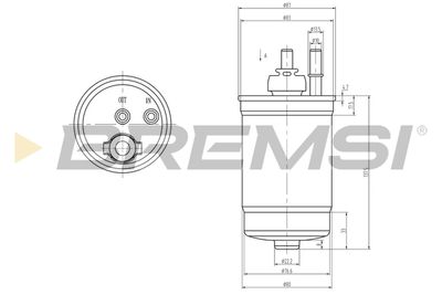 Топливный фильтр BREMSI FE0839