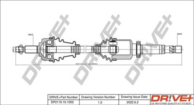 Piedziņas vārpsta Dr!ve+ DP2110.10.1002