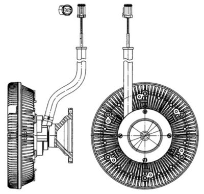 Sajūgs, Radiatora ventilators MAHLE CFC 218 000P