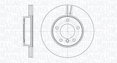 Тормозной диск MAGNETI MARELLI 361302040685