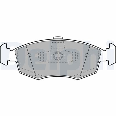 Bremžu uzliku kompl., Disku bremzes DELPHI LP2274