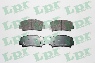 Комплект тормозных колодок, дисковый тормоз LPR 05P168