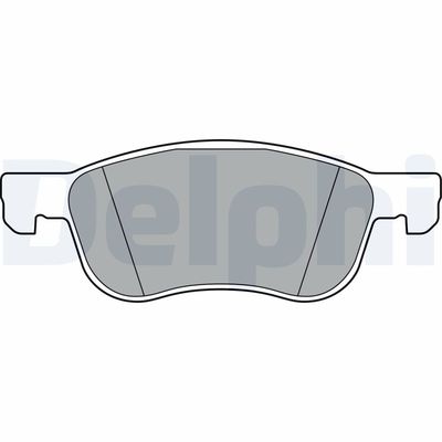 Комплект тормозных колодок, дисковый тормоз DELPHI LP3365