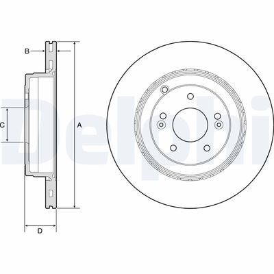 Bremžu diski DELPHI BG4794C