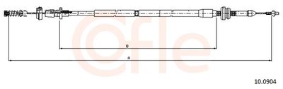 Тросик газа COFLE 92.10.0904
