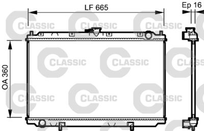 Radiators, Motora dzesēšanas sistēma VALEO 232528