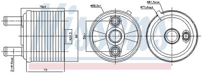 Eļļas radiators, Automātiskā pārnesumkārba NISSENS 91267