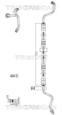 Гидравлический шланг, рулевое управление TRISCAN 8516 23004