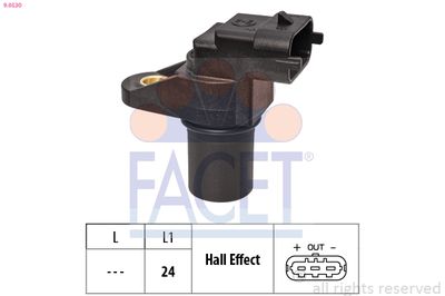 Датчик, положение распределительного вала FACET 9.0530