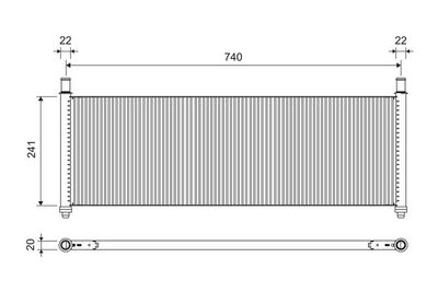 Радиатор, охлаждение двигателя VALEO 701319