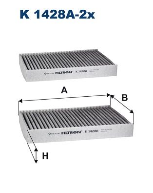 Filtrs, Salona telpas gaiss FILTRON K 1428A-2x
