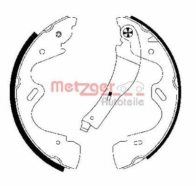 Комплект тормозных колодок METZGER MG 948